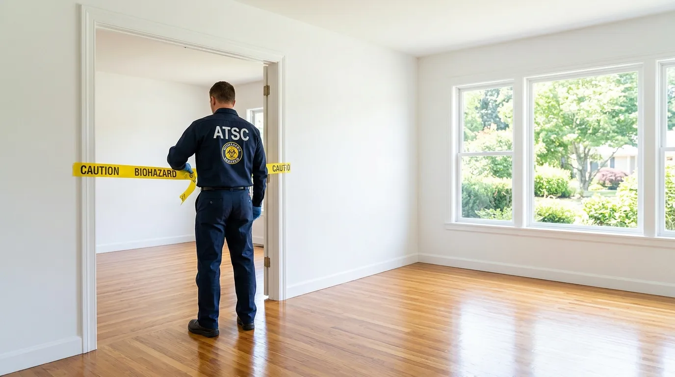 Certified biohazard cleanup crew performing Crime Scene Cleanup in Country Club